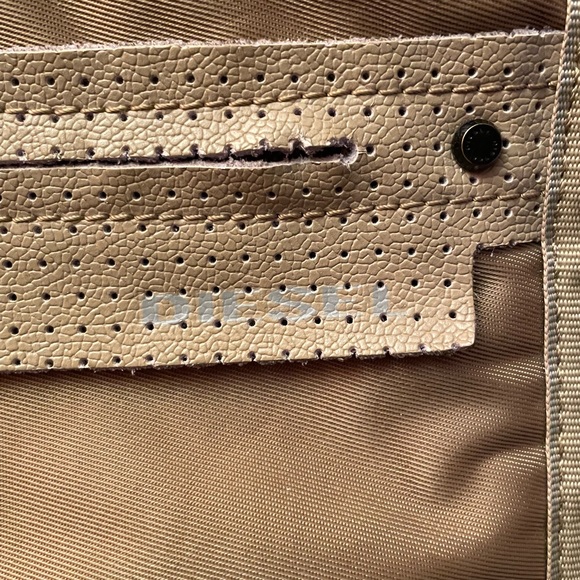 Diesel RARE Y2K Spare Parts Nylon & Leather Padded Cyber Tech-ware Crossbody Bag - Picture 11 of 11